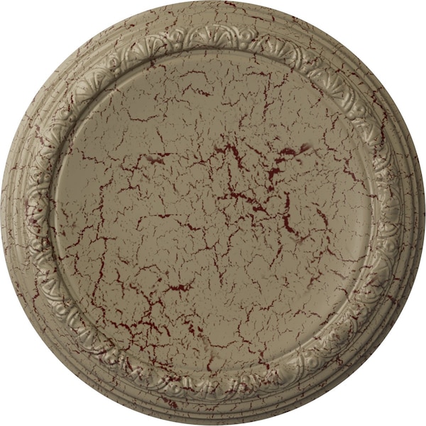 Ekena Millwork Carlsbad Ceiling Medallion (Fits Canopies up to 14 1/4"), 19 1/2"OD x 1 3/4"P, Gobi Desert Crackle CM19CAGDC - main